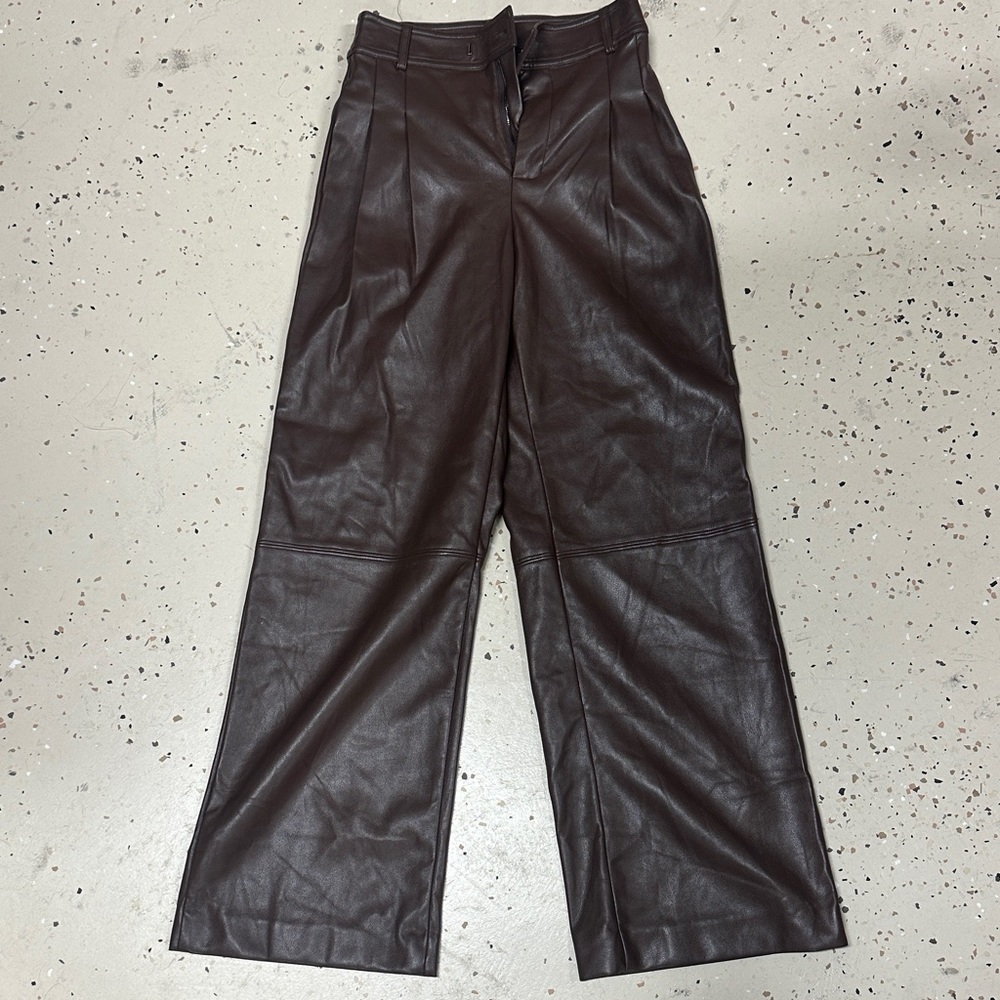 NWT LINE AND DOT PLEATHER PANTS
